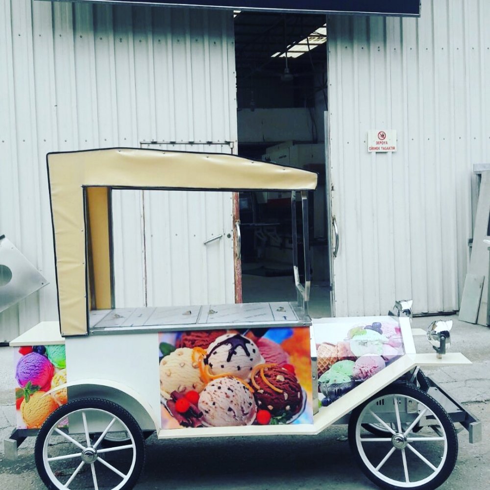 Otantik Dondurma Arabası resimi