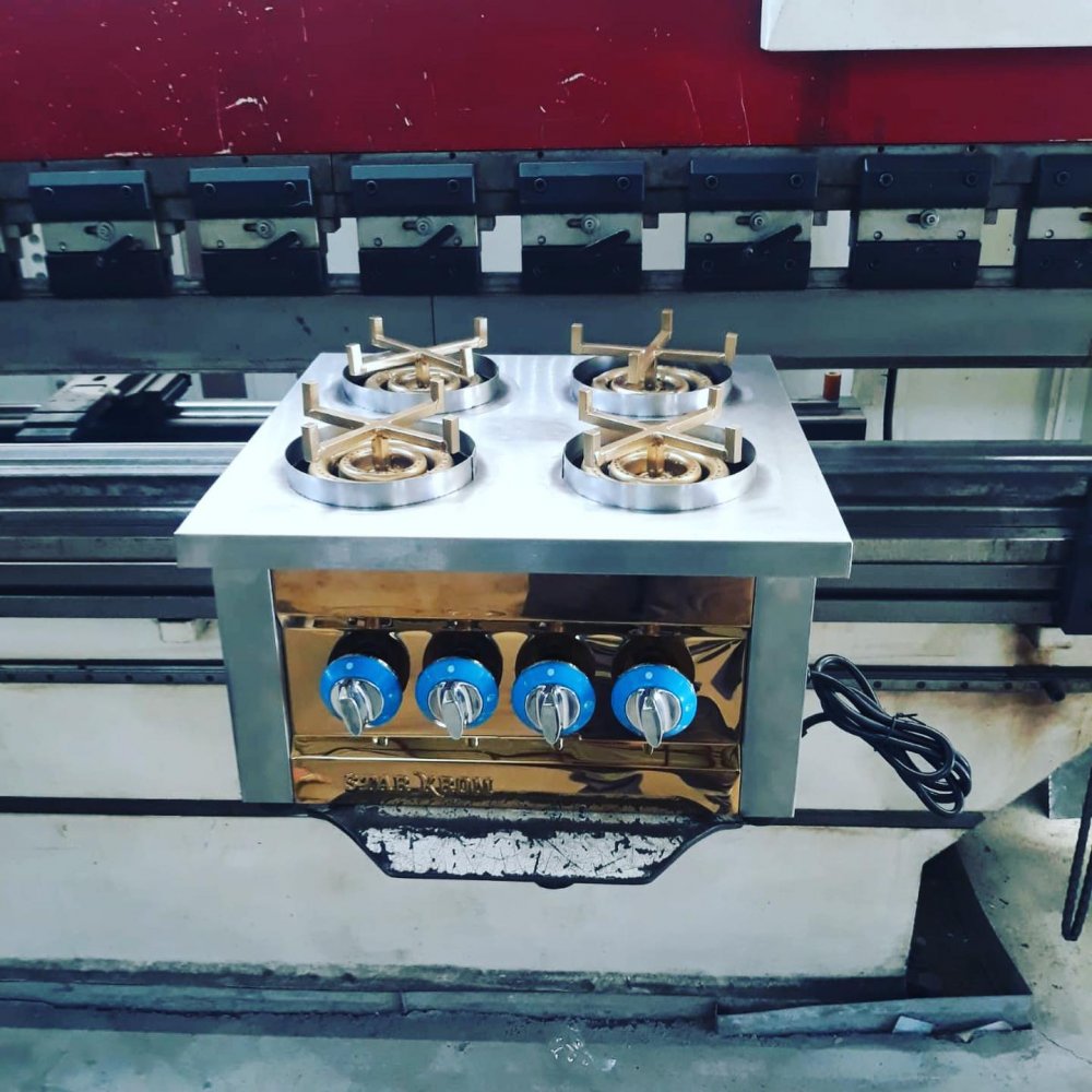 Dörtlü Gold Künefe Makinesi Otomatik Dönerli resimi