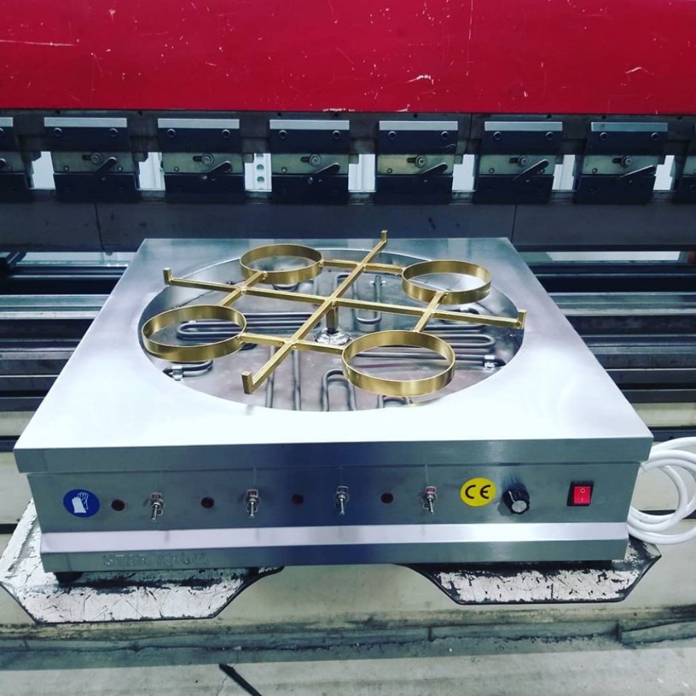 Elektirikli Isıtmalı Otomatik Dönerli Künefe Pişirim Ocağı resimi