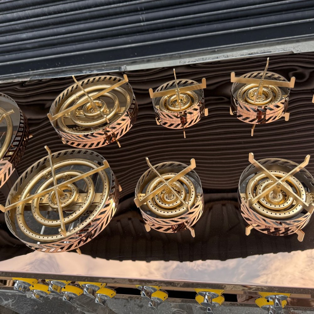 Glossy Bronz Künefe Pişirim Ocağı resimi