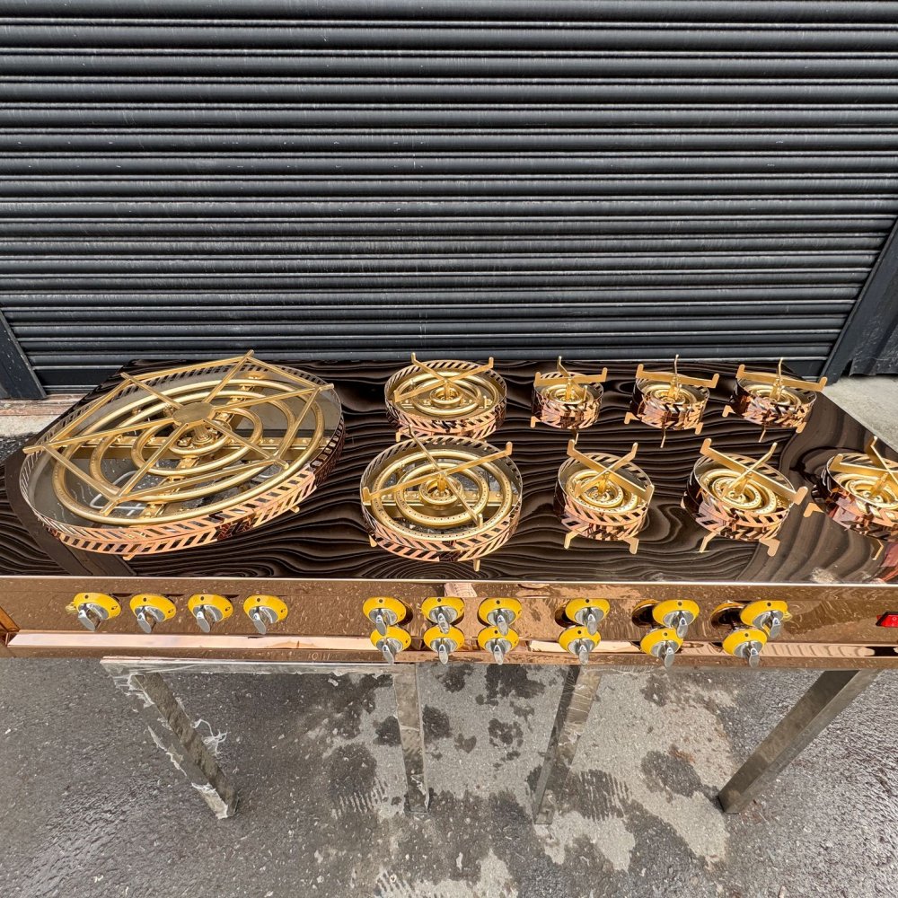 Glossy Bronz Künefe Pişirim Ocağı resimi