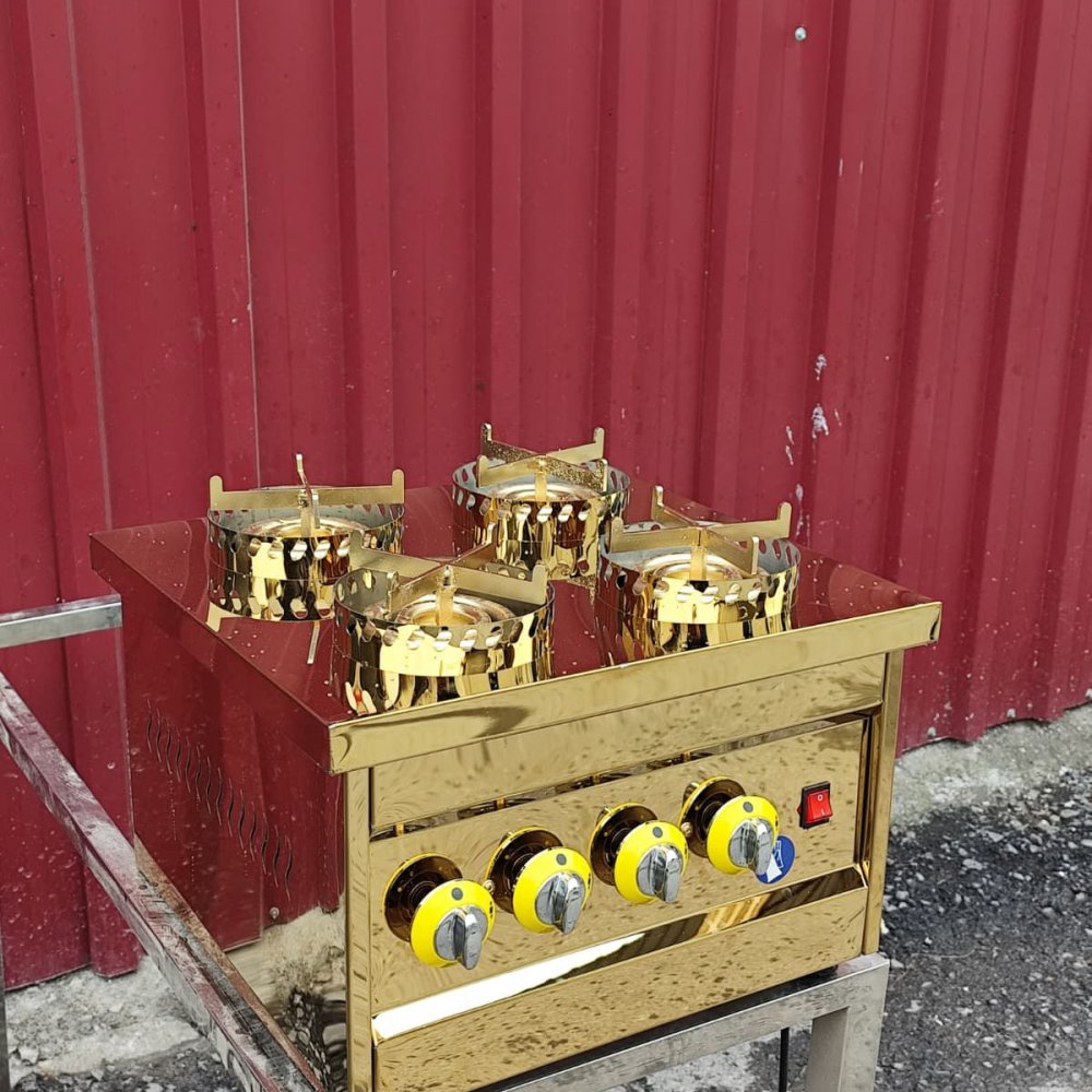 Gold 4 Gözlü  Doğalgazlı Künefe Pişirim Ocağı resimi