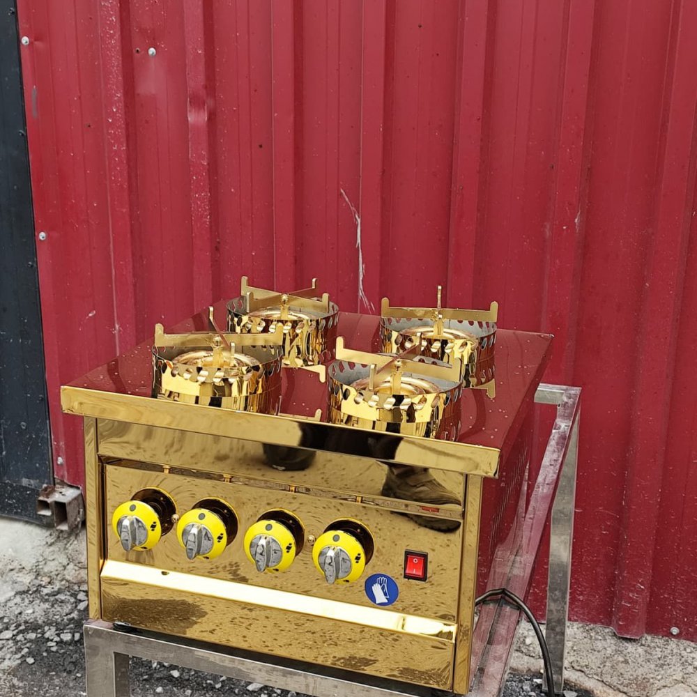 Gold 4 Gözlü  Doğalgazlı Künefe Pişirim Ocağı resimi