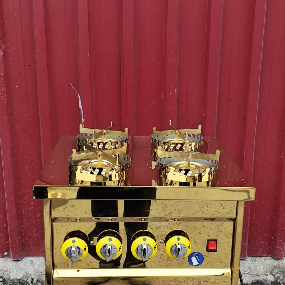 Gold 4 Gözlü  Doğalgazlı Künefe Pişirim Ocağı resimi