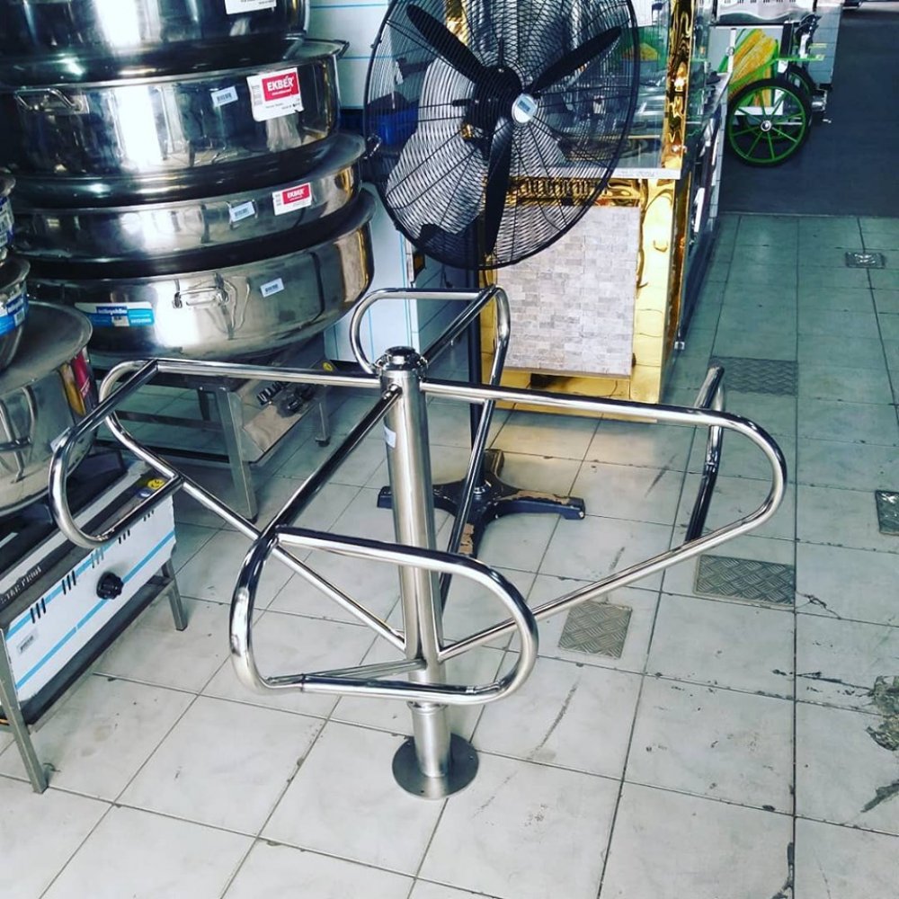 Havuz Turnikesi Paslanmaz Krom resimi