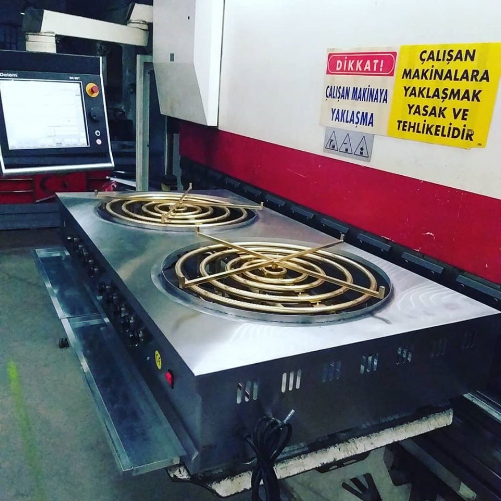 Kadayıf Ve Künefe Pişirim Makinesi Otomatik Dönerli CE Belgeli Gazmer Kayıtlı resimi