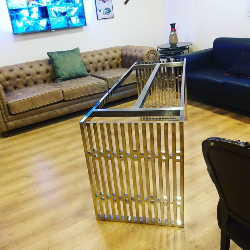 Krom Yemek Masası Ayağı Özel Ölçü Üretim resimi