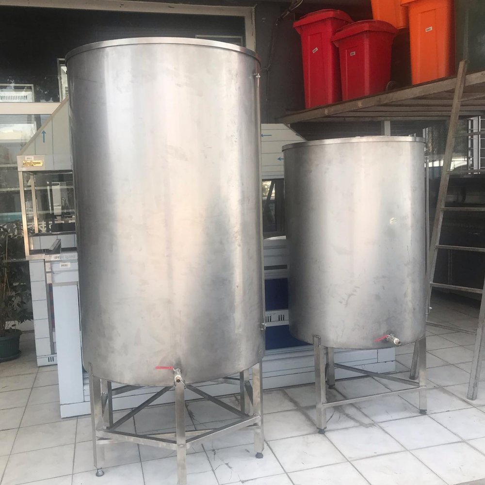 Krom Zeytin Yağ Bekletme Kazanları resimi