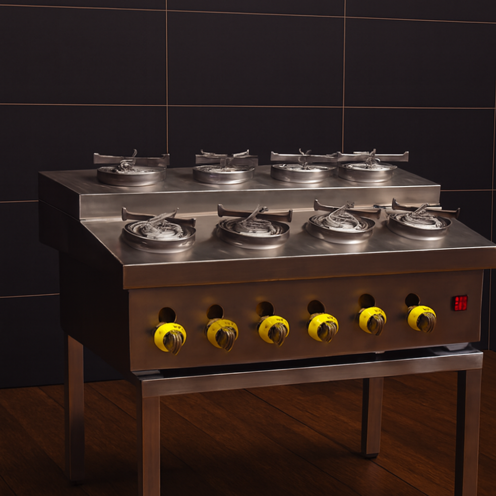 Kunefe Pişirim Ocağı Otomatik Dönerli Takım-59 resimi