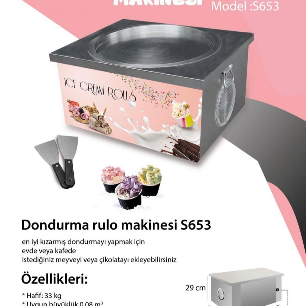 Rulo-Tava Dondurma Makinesi resimi