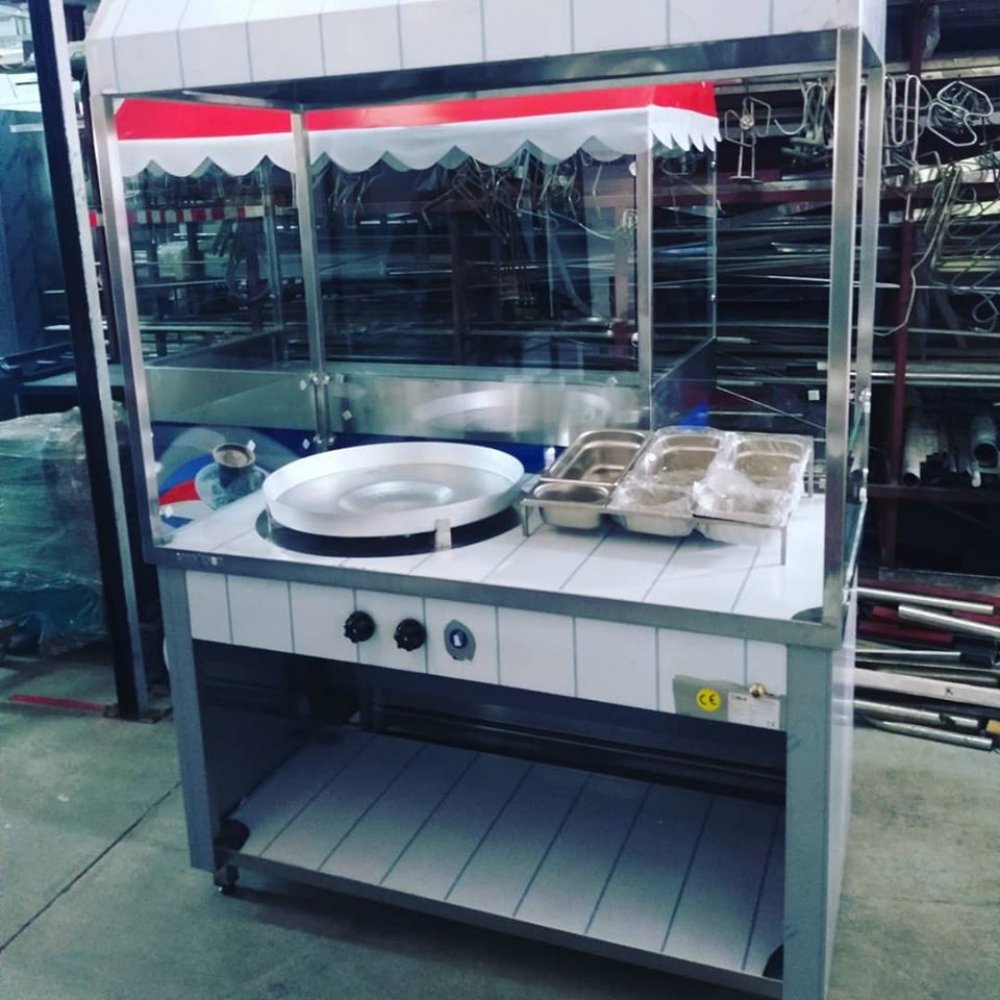 Tek Tepsili Tantuni Tezgahı 140'lık Black Model resimi