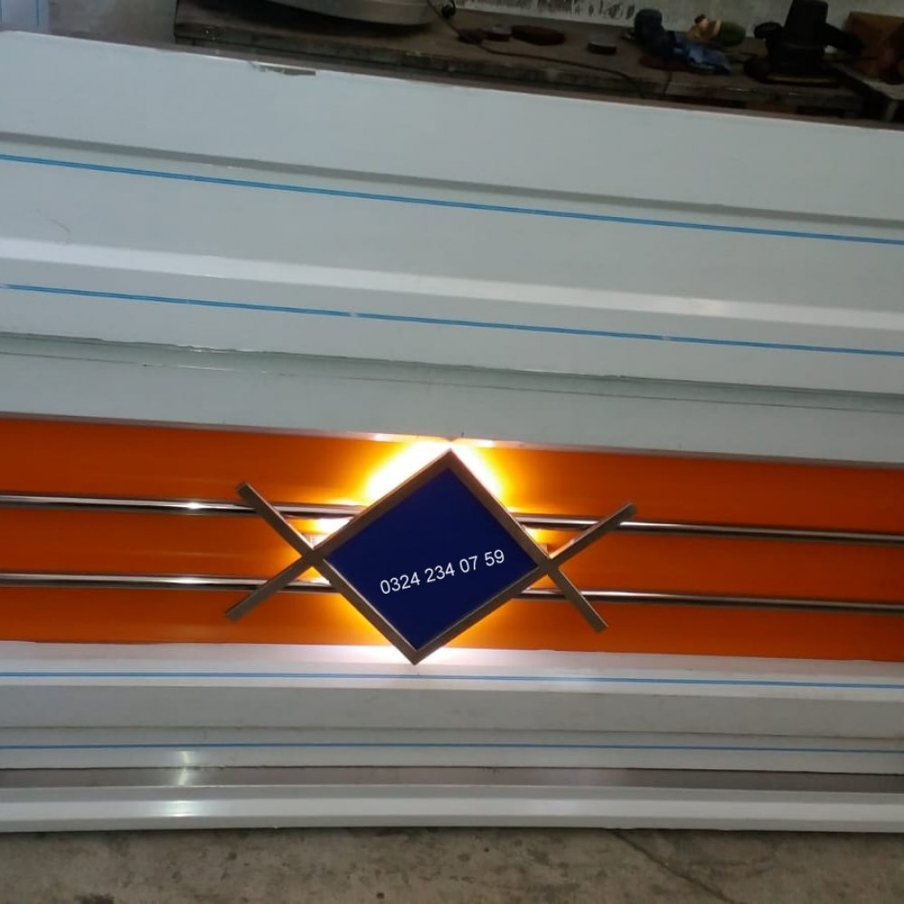 Turuncu Dekorlu Tantuni Tezgahı resimi