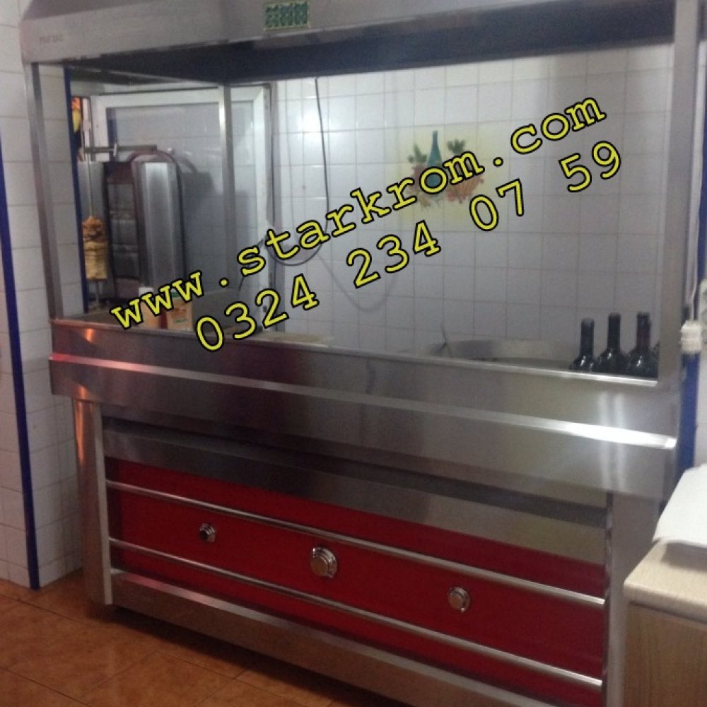 Yuvarlak Alüminyum Tek Tepsili Set Tantuni Ocağı resimi