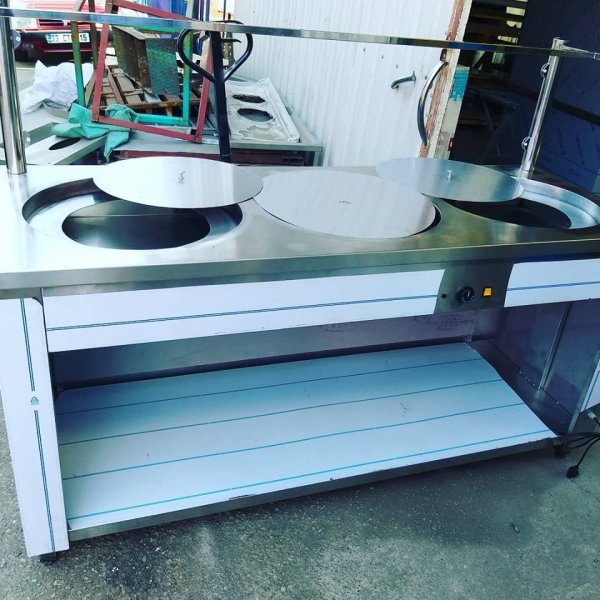 Su Böreği Bekletme ve Servis Etme Tezgahı Su Isıtmalı