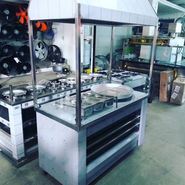 Tek Tepsili Tantuni Tezgahı 140'lık Black Model